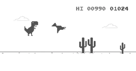 Juego del dinosaurio de Google